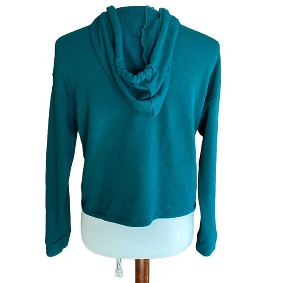 Forever 21 Green Cropped Hoodie S - Picture 8 of 10